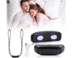 Anti-snurk Apparaat - Snurkstopper Slaap - Betere Ademhaling Verbeteren - Intelligente Geluidsdetectie - Mini Elektrisch - Zwart
