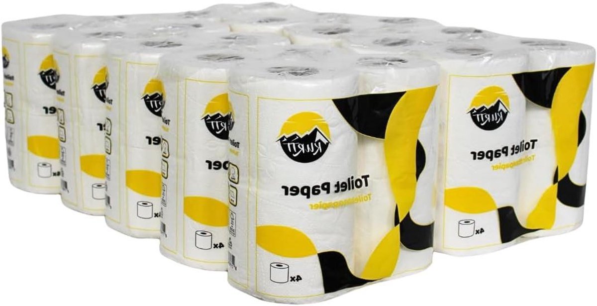 Toiletpapier 2-laags - WC-papier Zacht papier - Dagelijks Gebruik - Bloemenreliëf - 200 vellen per rol - Wit