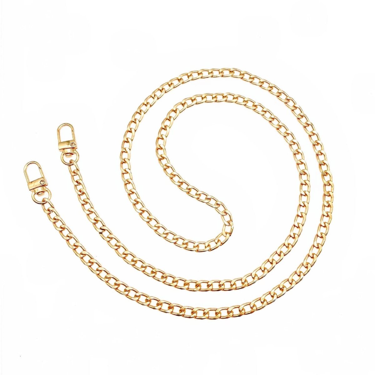 Dailygoods- Crossbody Riem 120cm - Gouden Tas Ketting - Vervanging Handtas - Dunne Schouderband - Geschikt voor Vrouwen - Kettingbreedte 7,5 mm - Tasriem