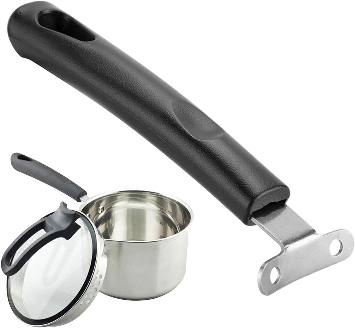 Pannengreep - Reservehandgreep Kookpan - Veilig Koken - Warmte-isolerend - 166 cm - Zwart
