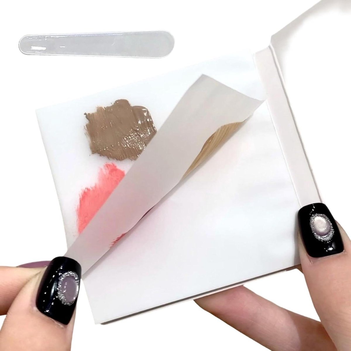 Mengpapier Cosmetica - Palette Vellen - Make-up Testen - Waterdicht Ontwerp - 100 Vellen - Wit