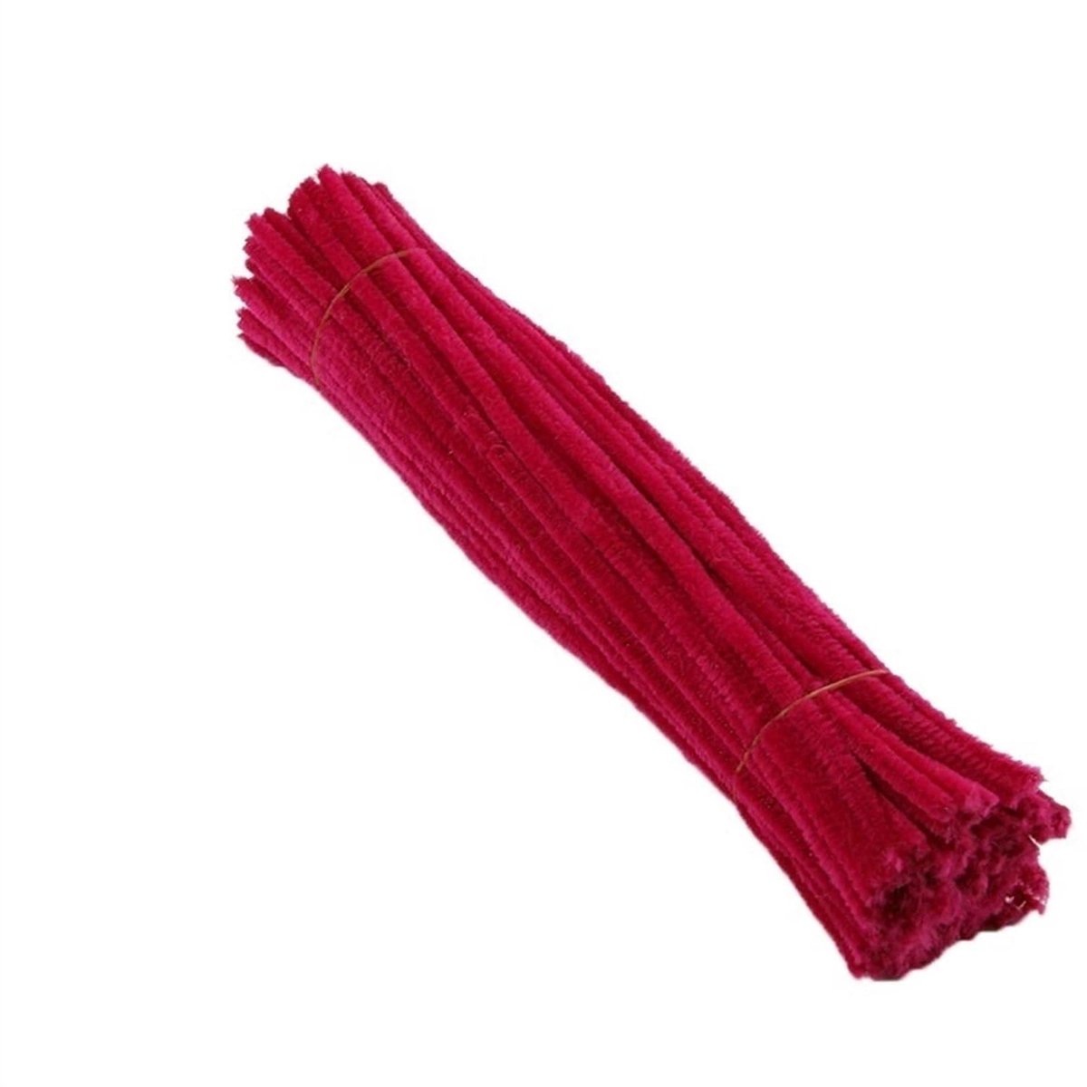 Decoratieve borstels, 50/100 stuks, pijpenragers, 27 kleuren, chenille-buis, kid, doe-het-zelf, creatief handwerk, project, pedagogisch handgemaakt, pluche strepen, Wed Decor (wijnrood, 100
