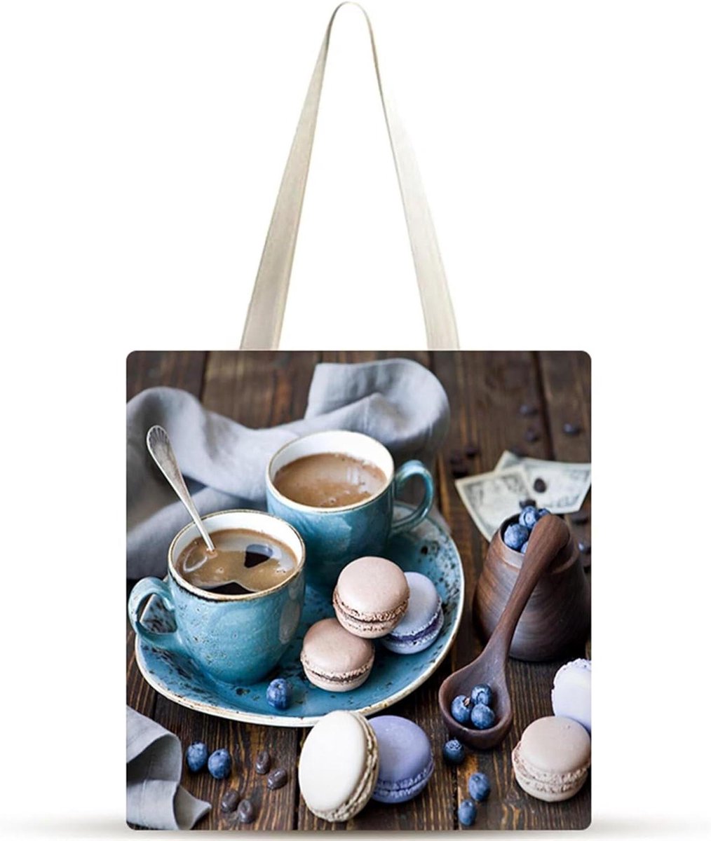 Tote Bags - Opbergtas - Dagelijks Gebruik - Set van 10 - 38 x 34 cm - Bedrukt