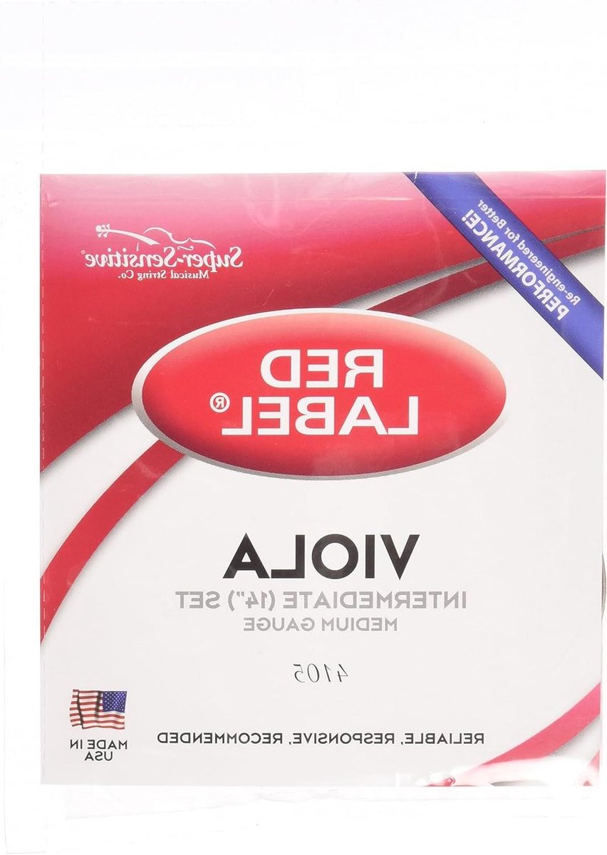 Altviool Snaren - Instrument Snaren - Muziek Maken - Medium Snaar - Set van 4 - Rood