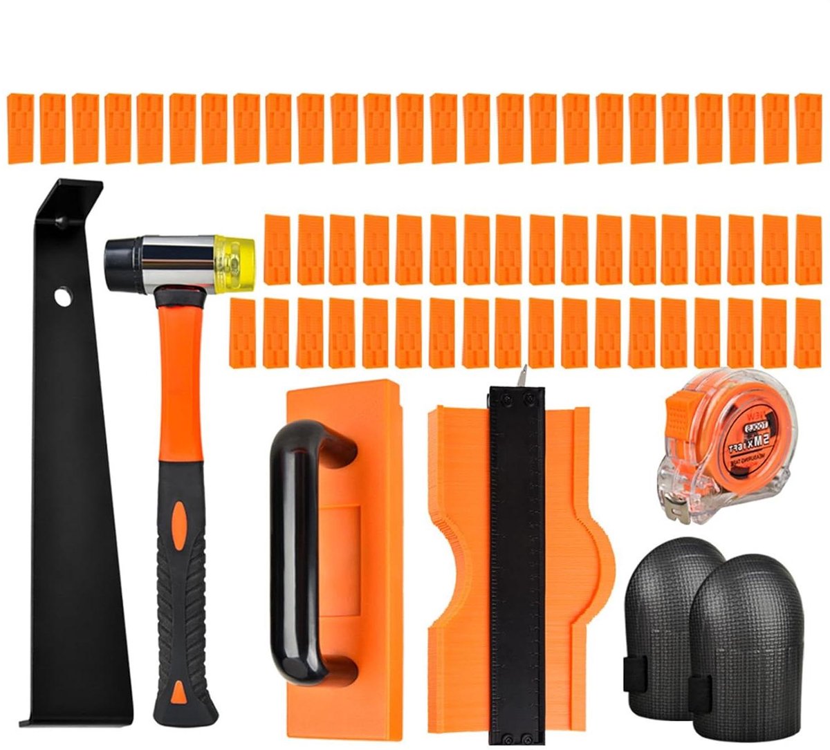 Laminaat Vloer Leggereedschap Set - Hamper en Klopblok Set | Gereedschap voor Laminaat en