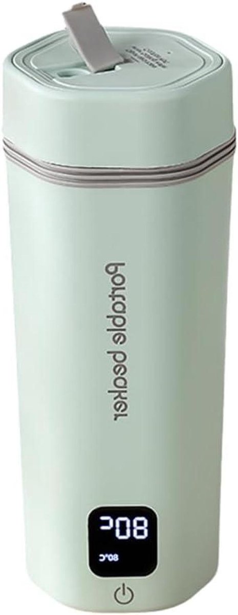 Draagbare Waterkoker - Reis Boiler - Warme Dranken Maken - 6 Temperatuur Instellingen - 350ml Capaciteit - Groen