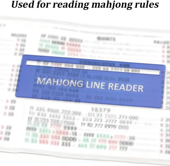 Mahjong Lijn Markering - Strategie Tool - Tegels Uitlijnen - Praktische Rechthoek - 12 Stuks - Leisteenblauw — afbeelding 5