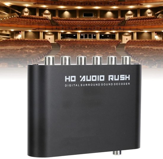 Audiodecoder - Geluidsomzetter - Thuisbioscoop Geluid - Meerdere Ingangen - 5.1 Kanaals - Zwart — afbeelding 4