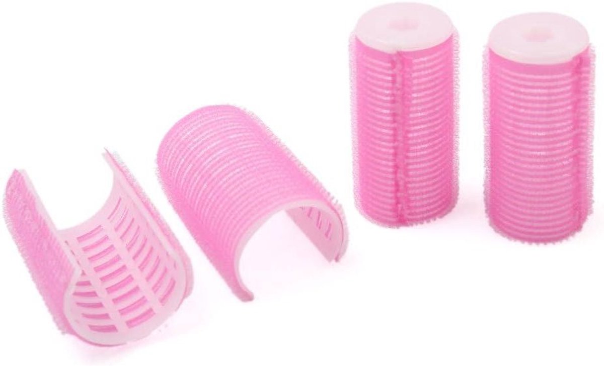 Haarkrulspelden Clips - Rollers Houders - Haar Krullen - Warmtevrij Stijlen - 2 stuks - Roze