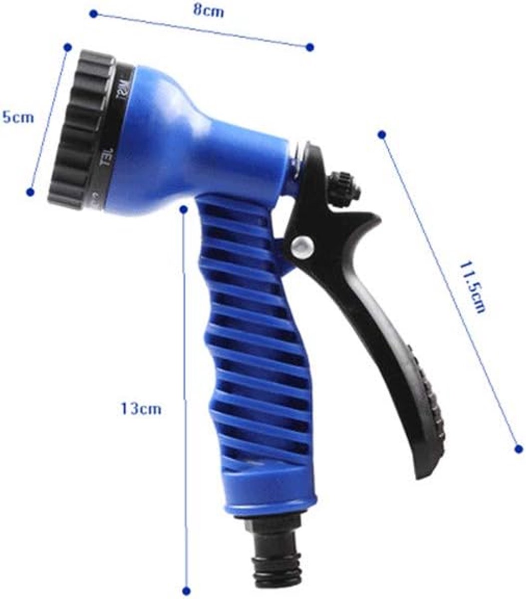 Garden Hose Water Hose Extendable 25-200 m Flexible Magic Garden Hoses with 7 Functions Blue 175 ft – foto 7