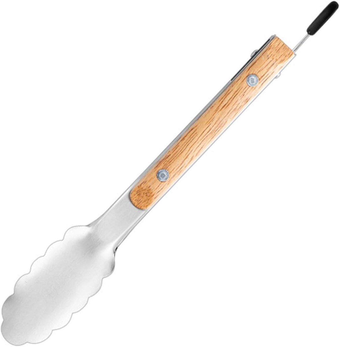 Grilltang RVS - Keukentang Barbecue - Eten Draaien - Hittebestendig Ontwerp - 26.7 cm - Zilver