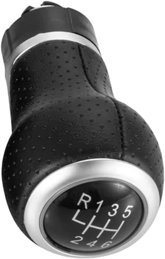 Schakelhendel 6 Versnellingen - Pookknop Auto - Auto Interieur Tuning - Perfecte Pasvorm - 1 Stuk - Chroom Zwart — afbeelding 3
