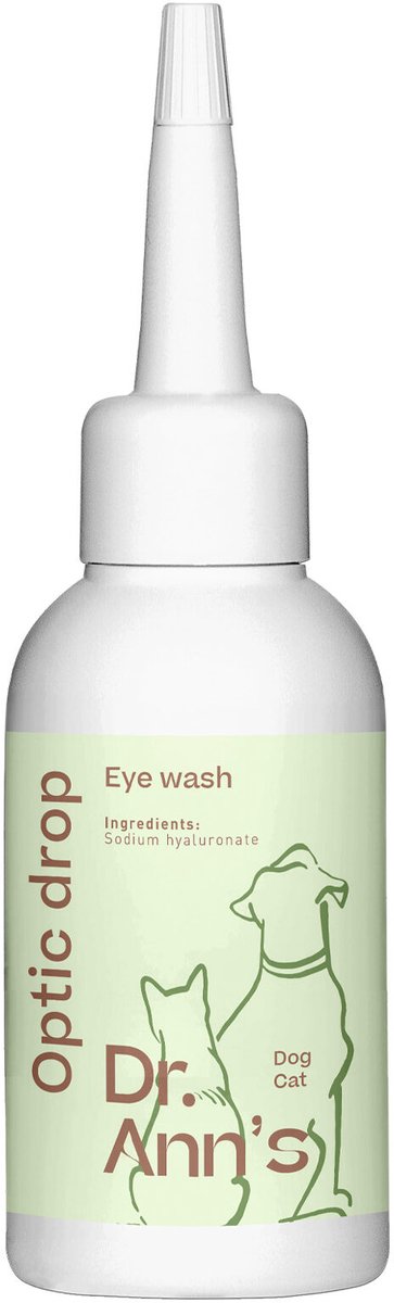 Dr. Ann's Optic Drop - Oogreiniger voor Hond, Kat en Konijn - 40 ml - Milde Reiniging - Verlicht Irritatie