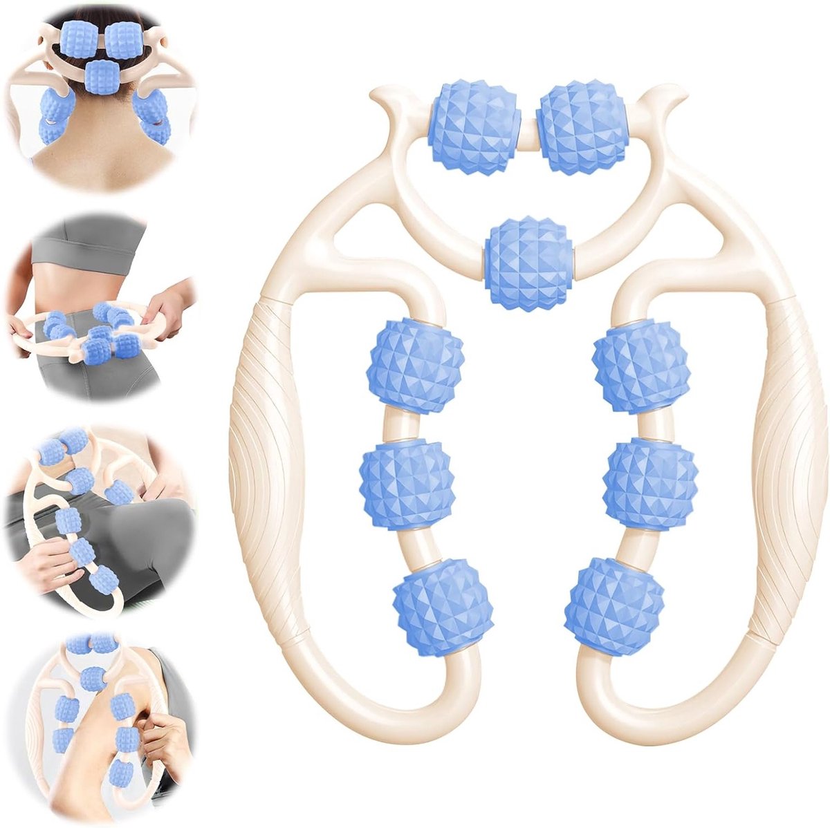 Massage roller voor beenspieren, tegen cellulite en vermoeidheid, 360° design, ideaal voor ontspanning en herstel