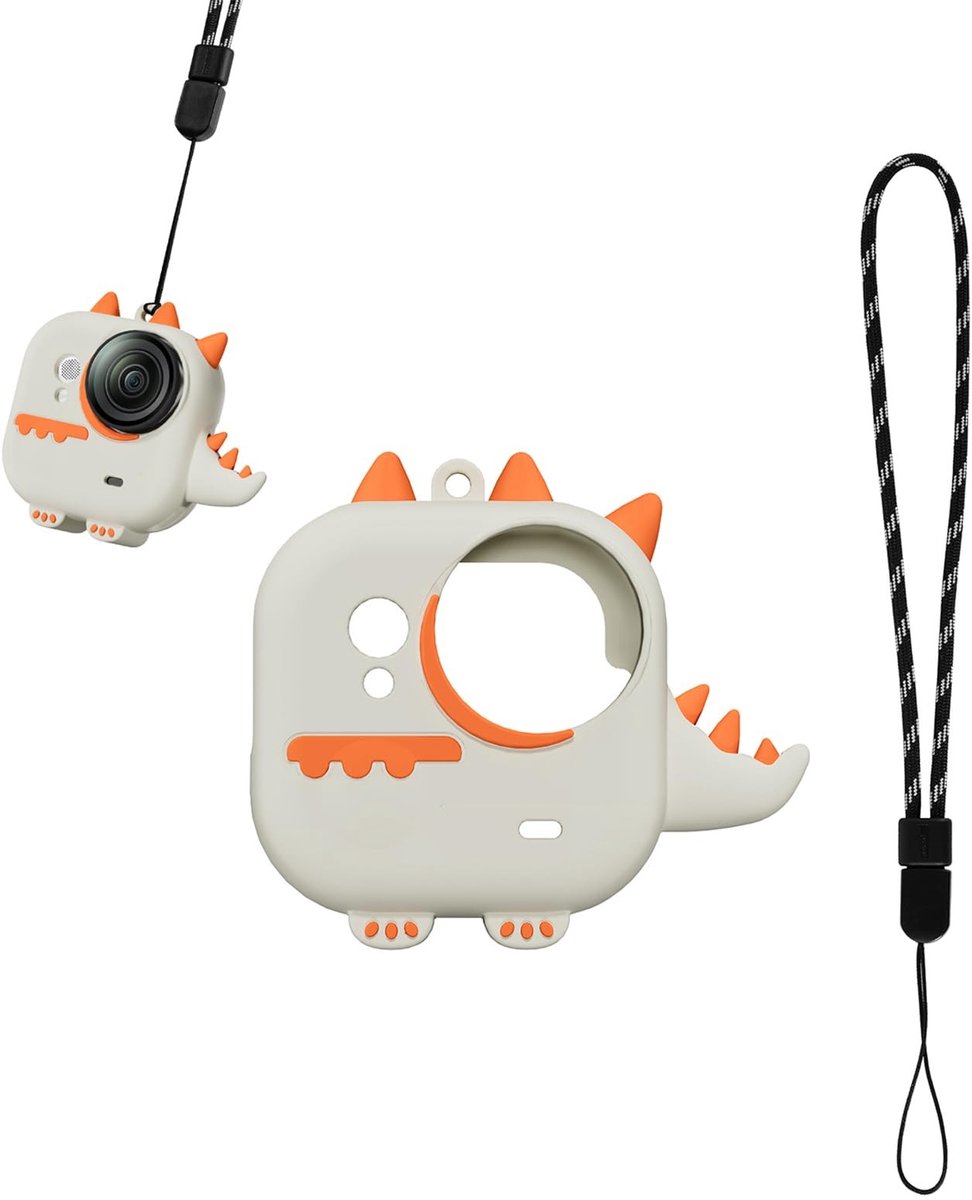 Dailygoods - Siliconen Beschermhoes voor Actiecamera met Handriem