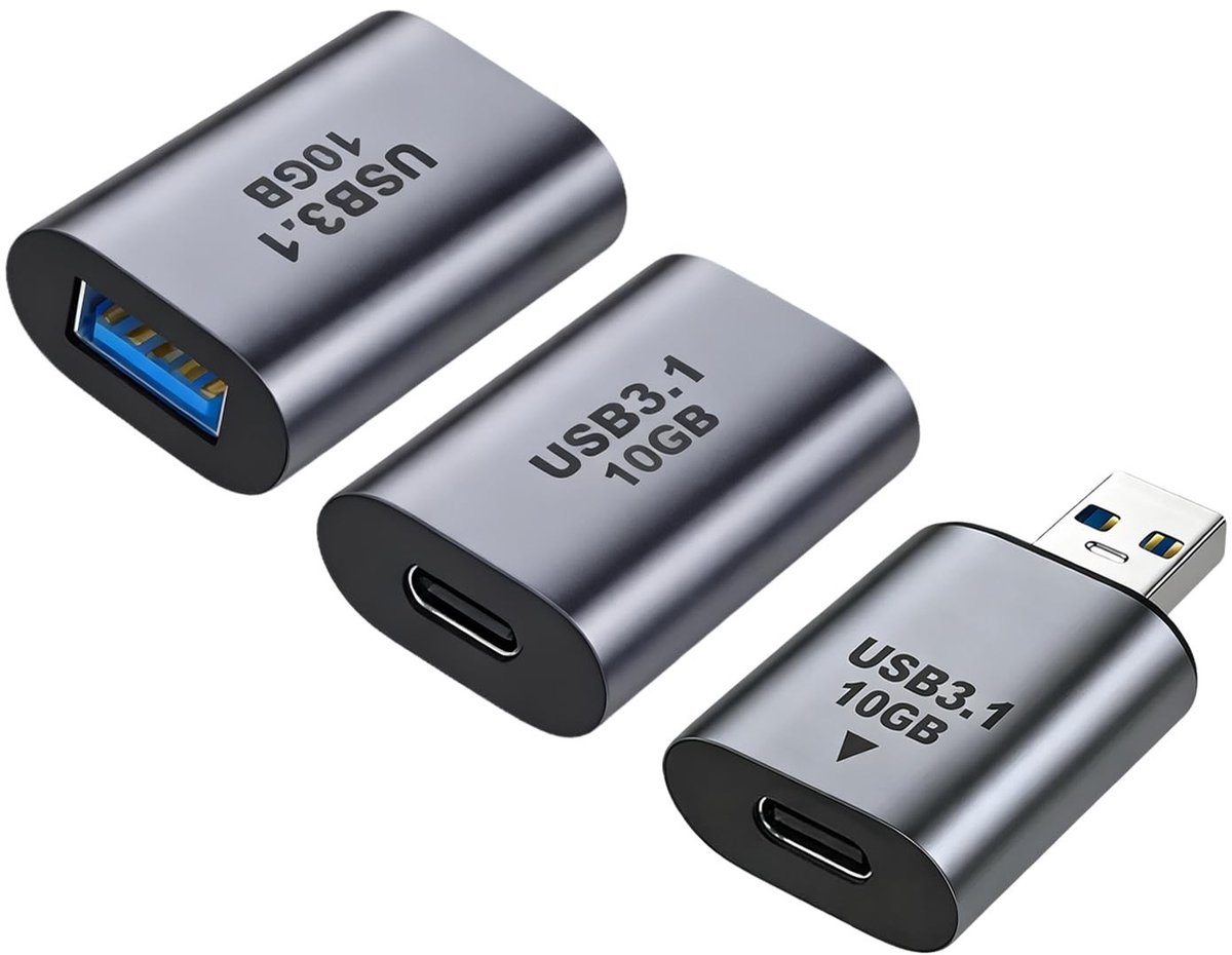 Dailygoods - 3 Stuks USB Adapter Set voor Video- en Audio-ondersteuning