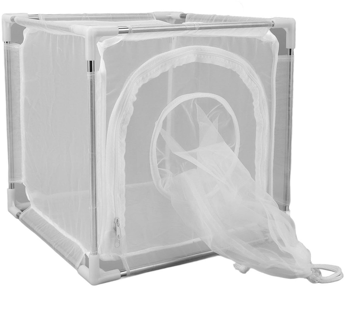 Dailygoods - Innovra - Dailygoods - Vliegobservatiekooi van 100 Mesh Nylon met Afneembaar Ontwerp