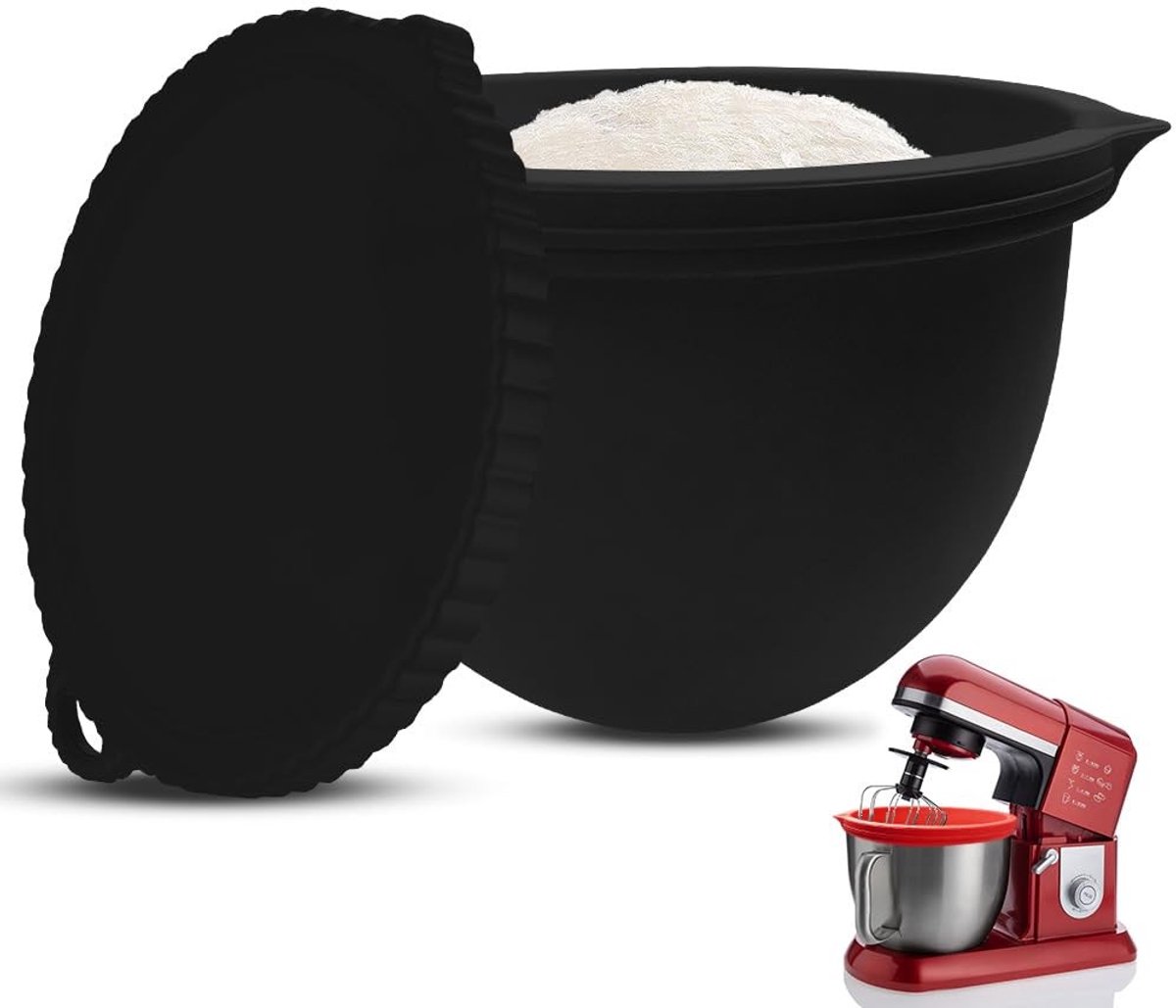 Dailygoods - Siliconen Inzetstuk met Deksel voor Mengkom 4,8 L