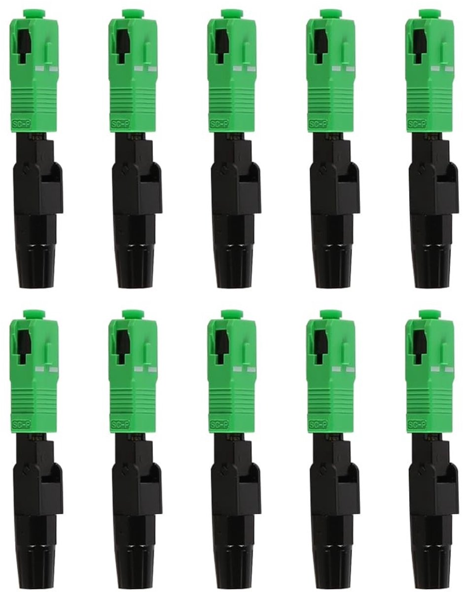 Dailygoods - 10 Stuks SC Glasvezel Snelconnectoren voor CATV Netwerk