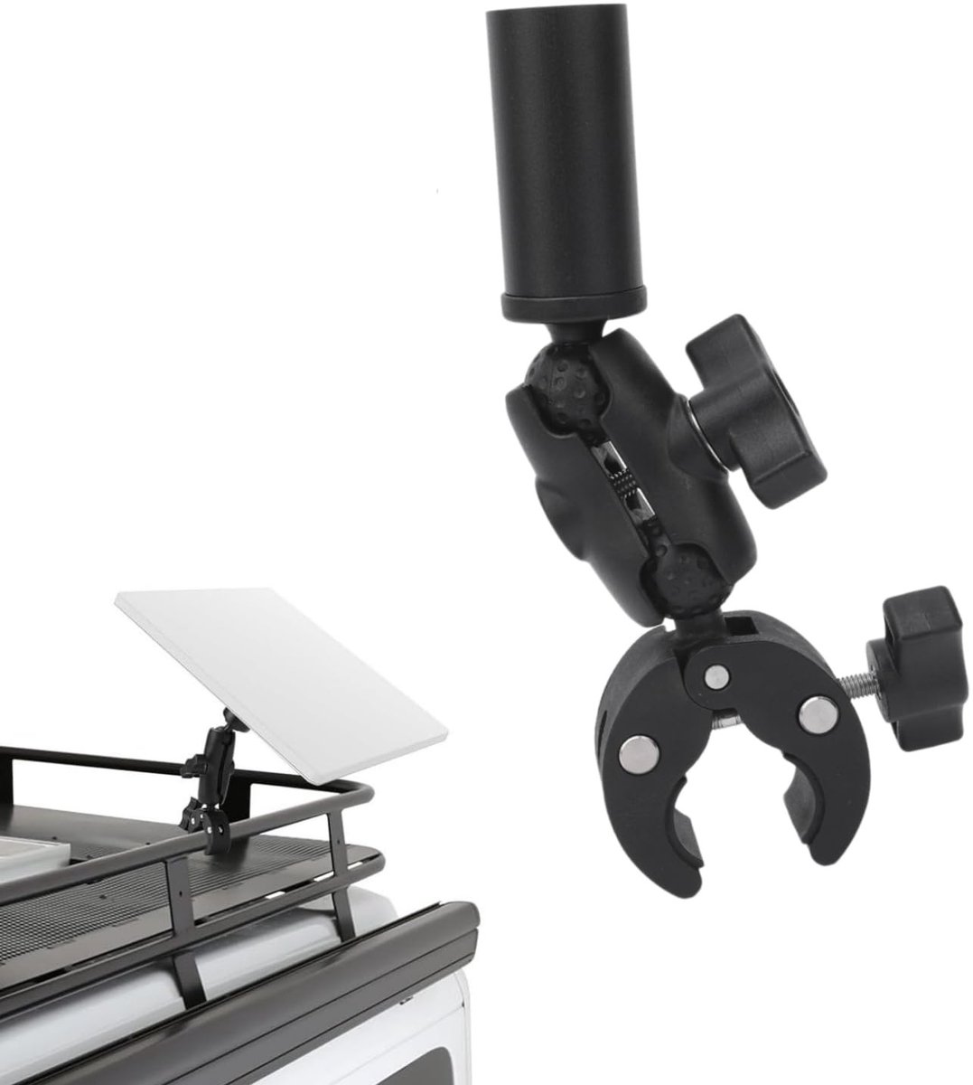 Dailygoods - Verstelbare Klem Mount voor Satelliet Mini Dish met Adapter en Beugel