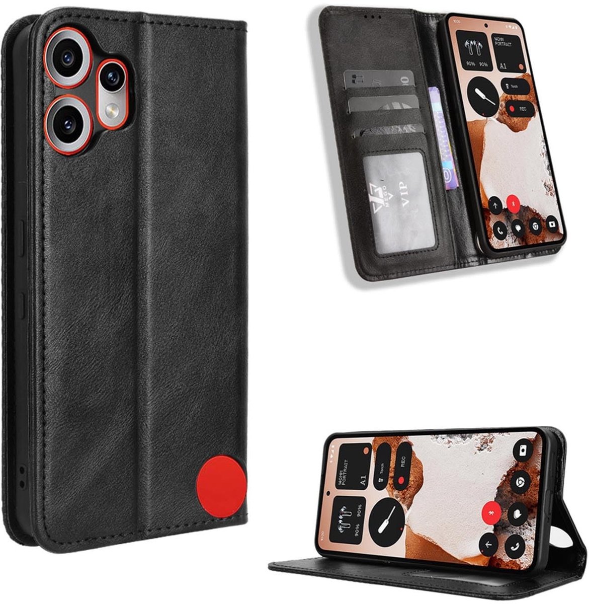 Dailygoods - Leren Telefoonhoes voor Nothing CMF Phone 2 Pro