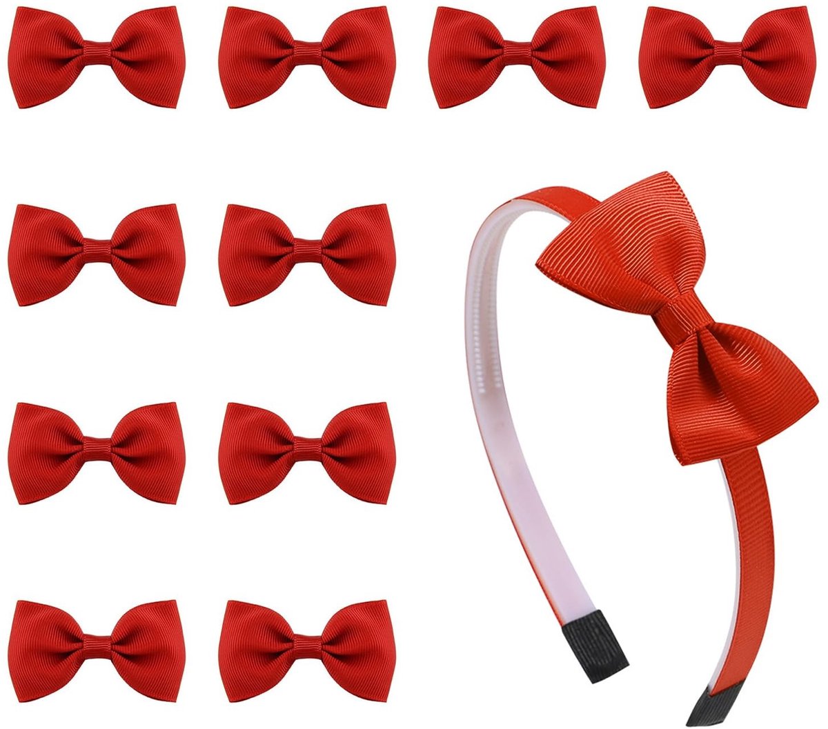 Dailygoods - Set van 10 Haarspelden en 1 Strikhoofdband voor Meisjes