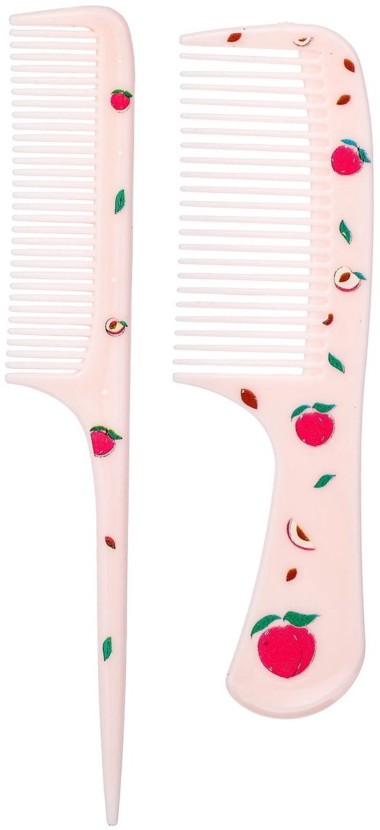 Dailygoods - Set van 2 Kinderhaarkammen voor Meisjes