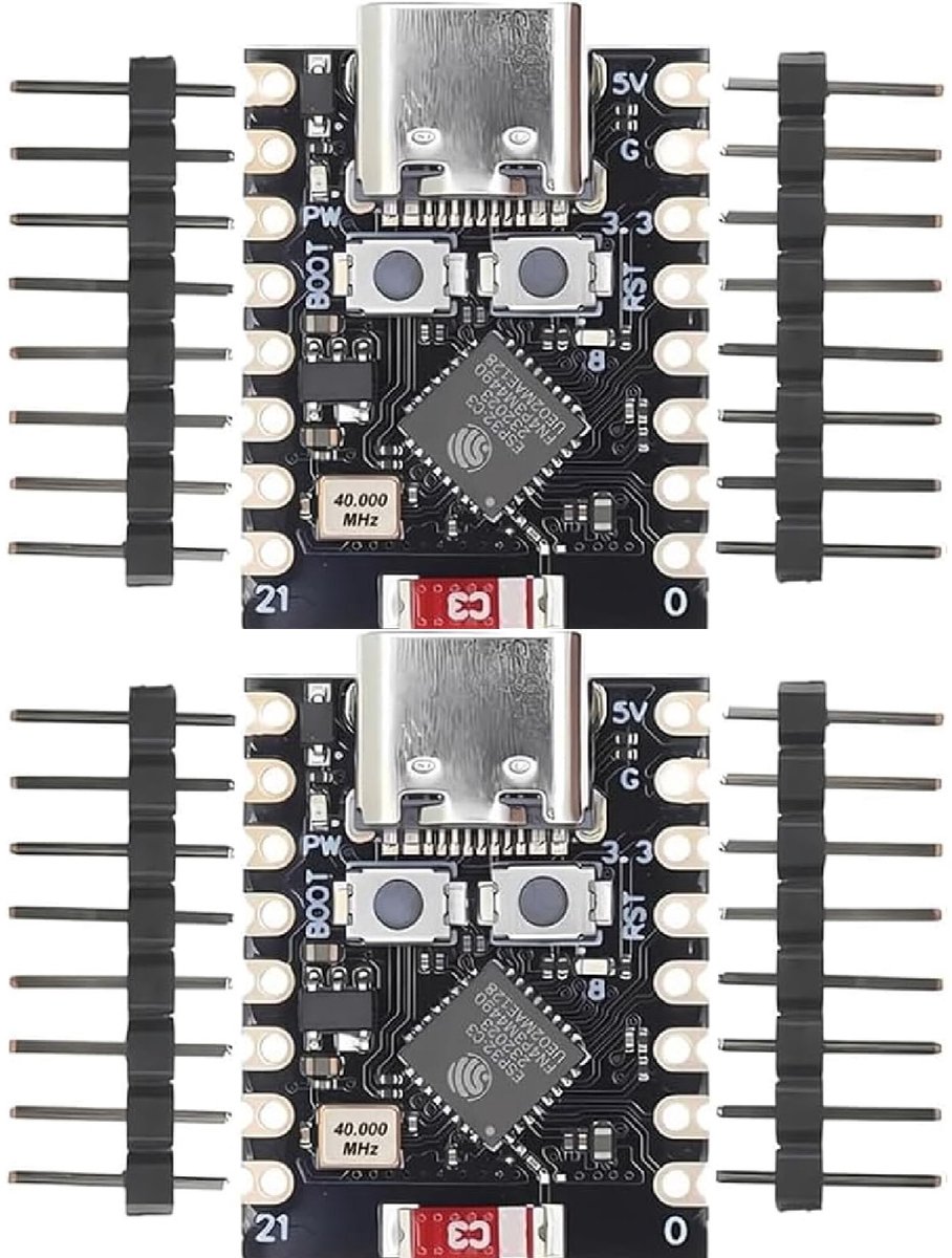 Dailygoods - Set van 2 ESP32-C3 Ontwikkelingsplaten met WiFi en Bluetooth