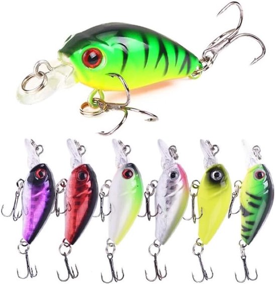 Vis Aas - Kunstaas Wobbler - Vissen Vangen - Natuurgetrouwe Beweging - 4.5 cm 4g - Veelkleurig — afbeelding 3