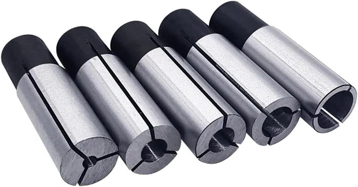 CNC Adapter Spantang - Freeshouder Conversie - Precisie Frezen - Stabiele Structuur - 12.7mm 6.35mm - Zilverkleurig