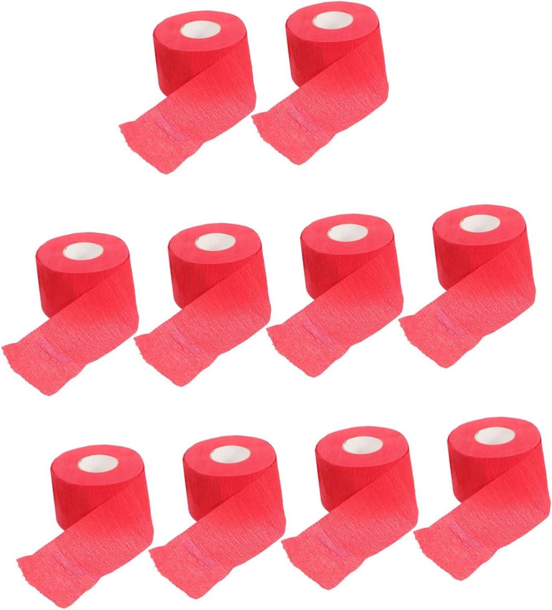 Nekpapier Kappers - Haarstyling Strips - Bescherming Kapsel - Rekbaar Materiaal - 35 cm - Rood