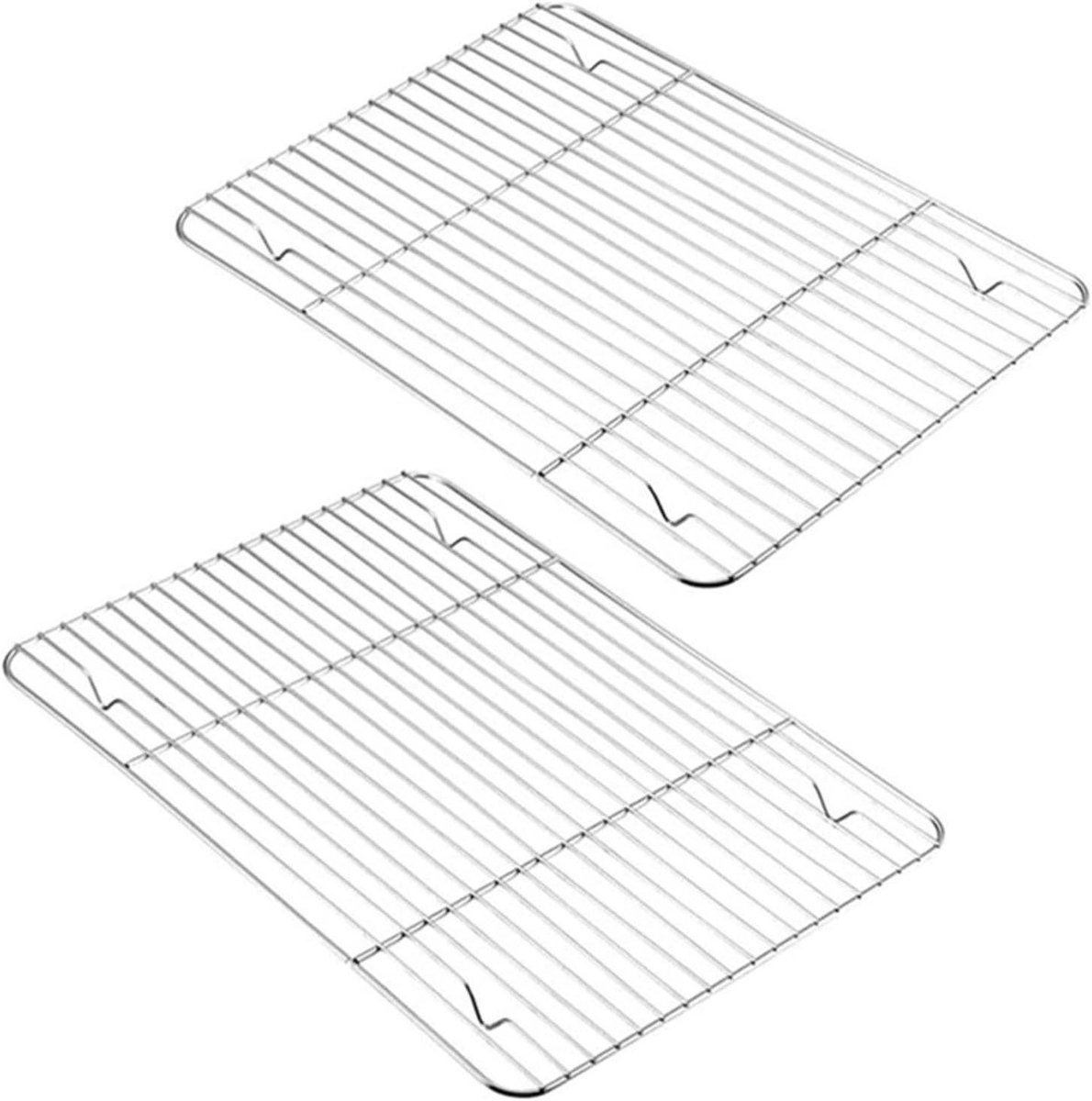 Koelrek Set - Bakrooster - Bakken en Grillen - Roestvrij Staal - 35 cm - Zilver