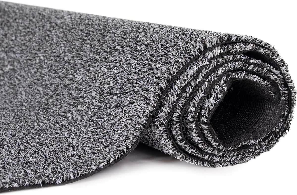 Kunstgras Mat - Balkon Tapijt - Terras Aankleden - Waterdicht Antislip - 250 x 500 cm - Grijs