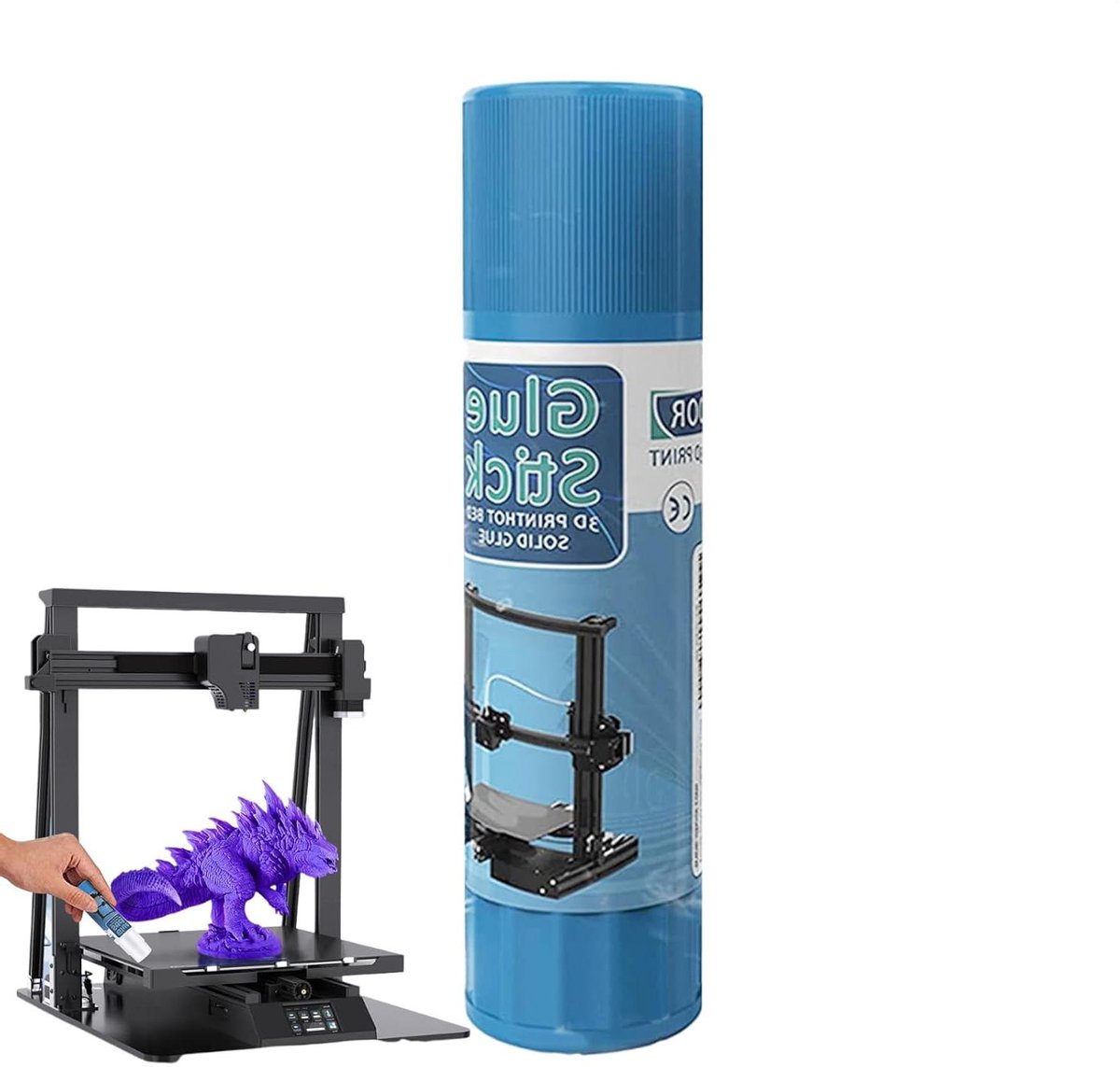 3D Printer Lijm - Hechtstift Bed - Prints Bevestigen - Wateroplosbaar - 10 x 3 x 3 cm - Blauw