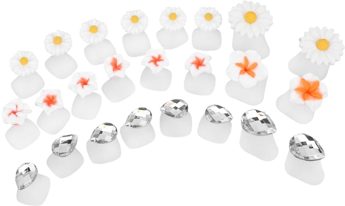 Teenspreiders Siliconen - Nagel Tool - Nail Art - Voorkomt Vlekken - 24 Stuks - Multicolor