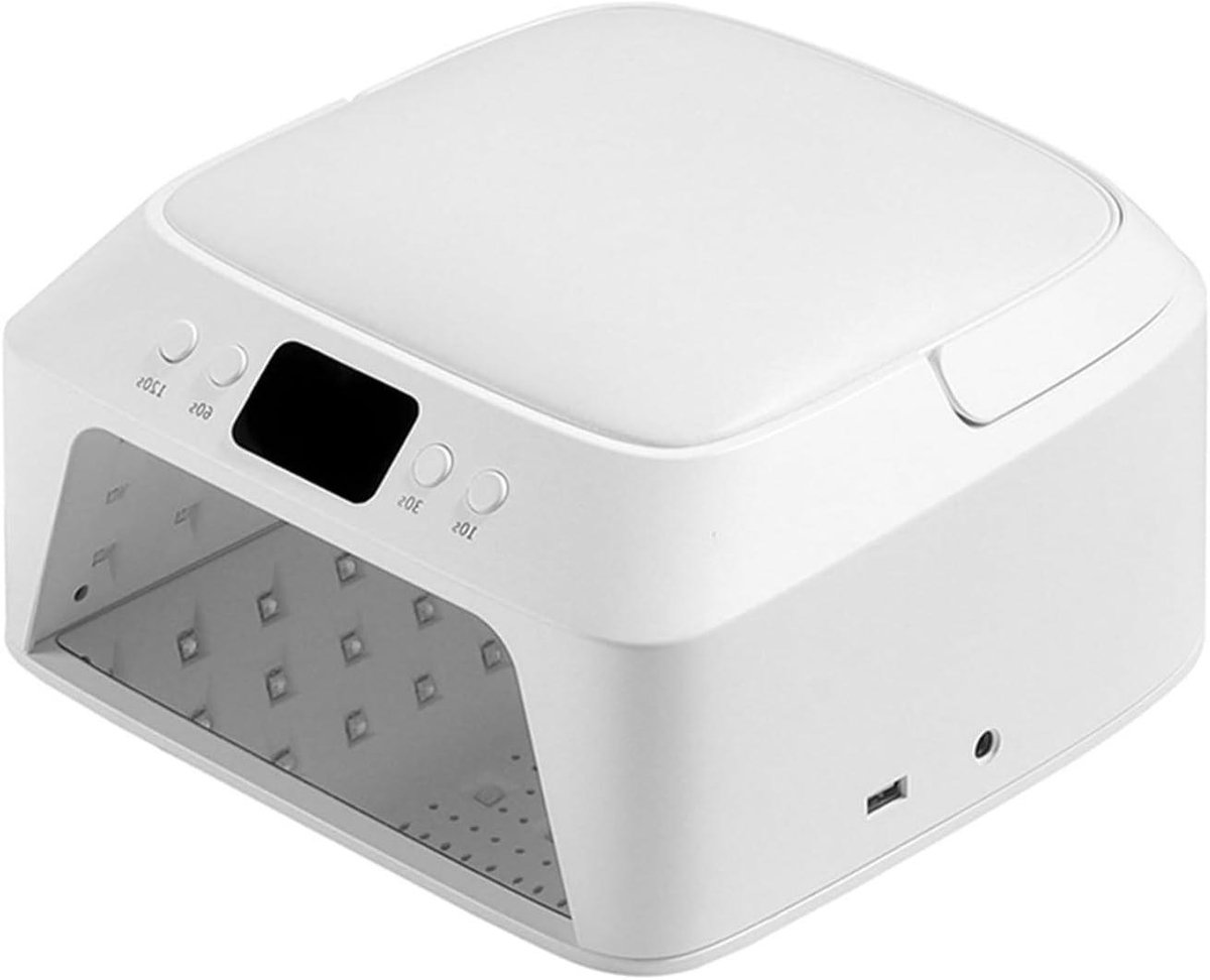 UV LED Nagellamp - Nageldroger Apparaat - Nagels Drogen - 71 Krachtige LED's - 234x234x125 mm - Wit