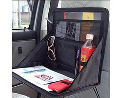 Auto Laptop Houder - Reis Organizer - Autostoel Gebruik - Multifunctioneel Ontwerp - Niet Gespecificeerd - Zwart
