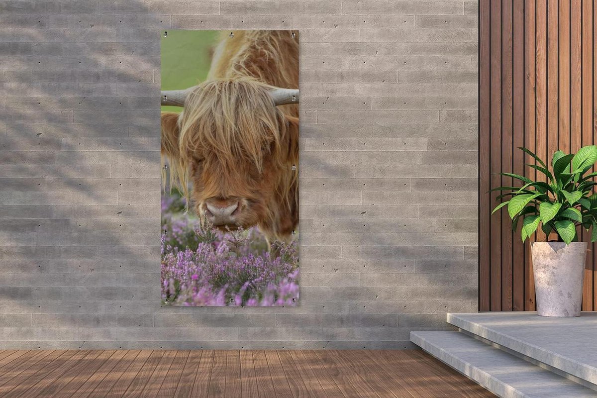 Tuinposter - Tuindoek Buiten - Tuin Decoratie - UV Bestendig Zeil - 80x160 cm - Veelkleuri