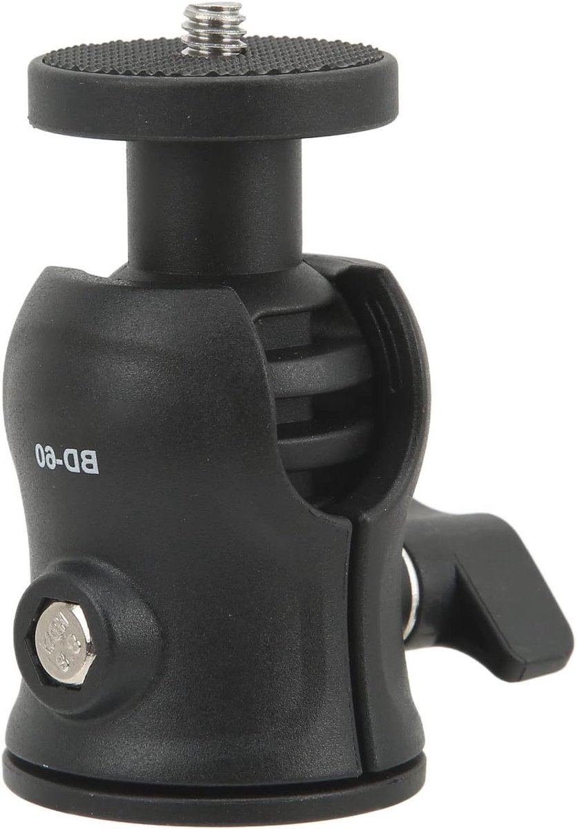 360 Graden Draaibare U Groef Tripod Bal Hoofd met 2kg Draagvermogen voor Video- en DSLR Camera's, Ideaal voor Fotografie en Filmen