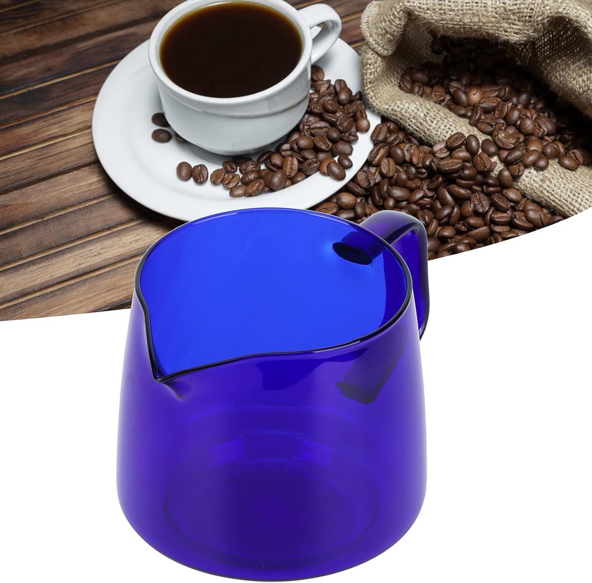 Glazen Mok - Thee Koffie - Warme Dranken - Anti-brandend Ontwerp - 550ml Capaciteit - Blauw