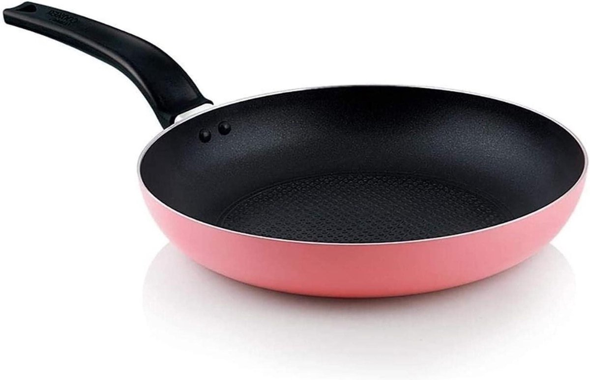 Koekenpan - Omeletpan Wokpan - Lekker Koken - Non-stick Coating - 26 Cm - Zwart