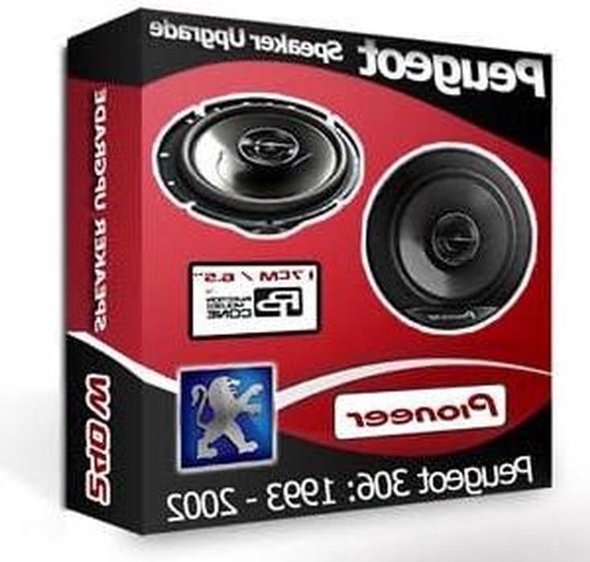 Autoluidsprekers Set - Upgrade Speakers - Auto Geluid - 240 Watt Vermogen - Peugeot 306 - Zwart