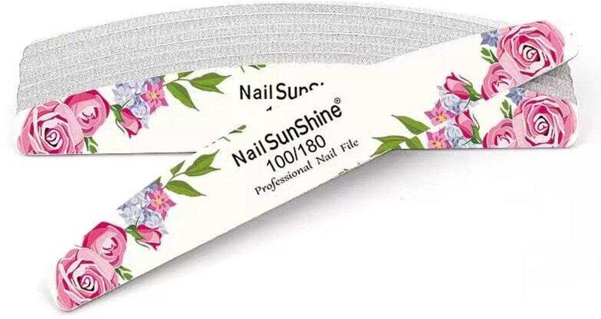 Dailygoods - Dubbelzijdige Nagelvijlen met Bloemenprint voor Manicure