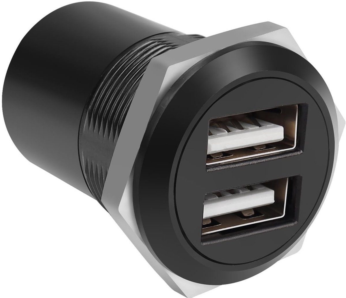 Dailygoods - Dual USB 2.0 Paneelmontage Adapter voor Gegevensoverdracht