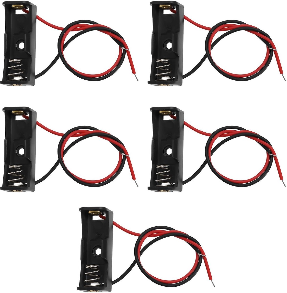 Dailygoods - 5 Stuks 12V A23L Batterij Houder met Draad Leads