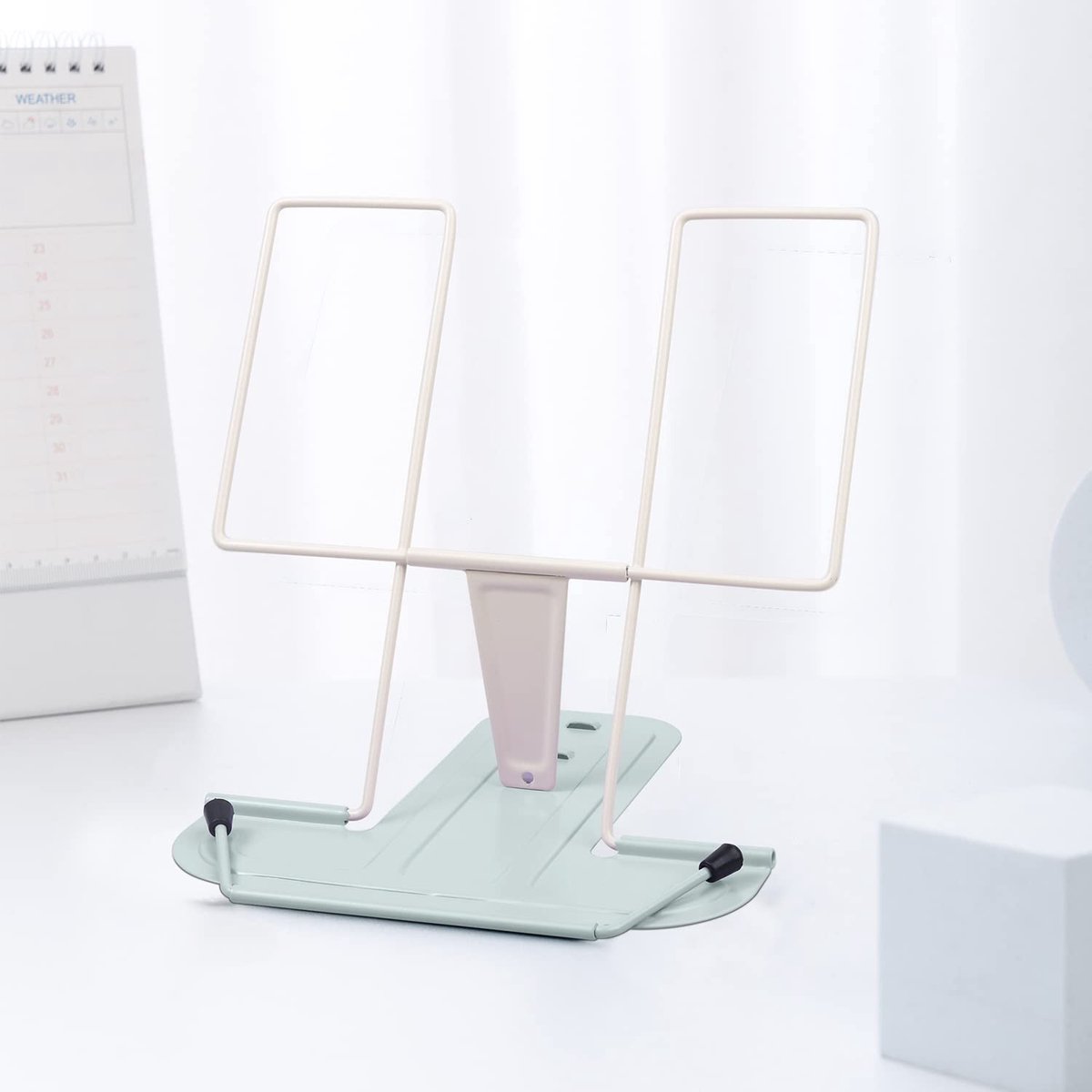 Dailygoods - Multifunctionele Boekenstandaard met Verstelbare Metalen Beugel