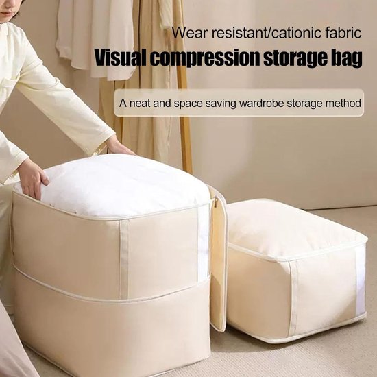 Reis Pakket Organizers - Koffer Organizer - Ruimte Besparen - Compressie Ontwerp - XL Formaat - Medium Oat — afbeelding 2