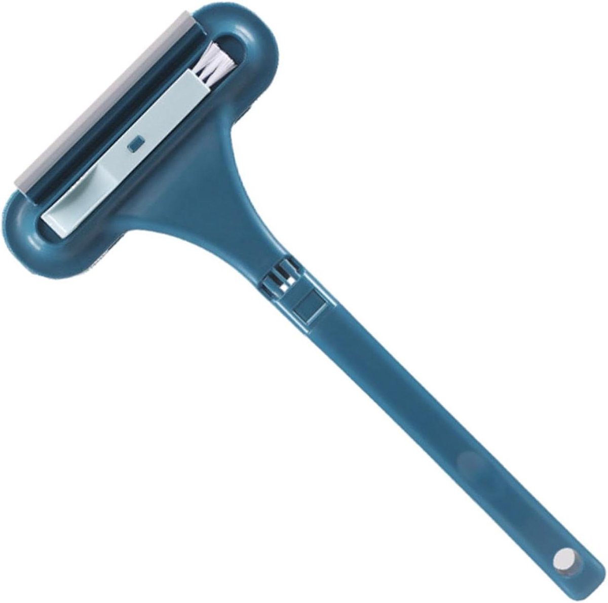 Raamscherm reiniger - Schoonmaak tool - Stof verwijderen - Met water rakel - 43 cm - Blauw