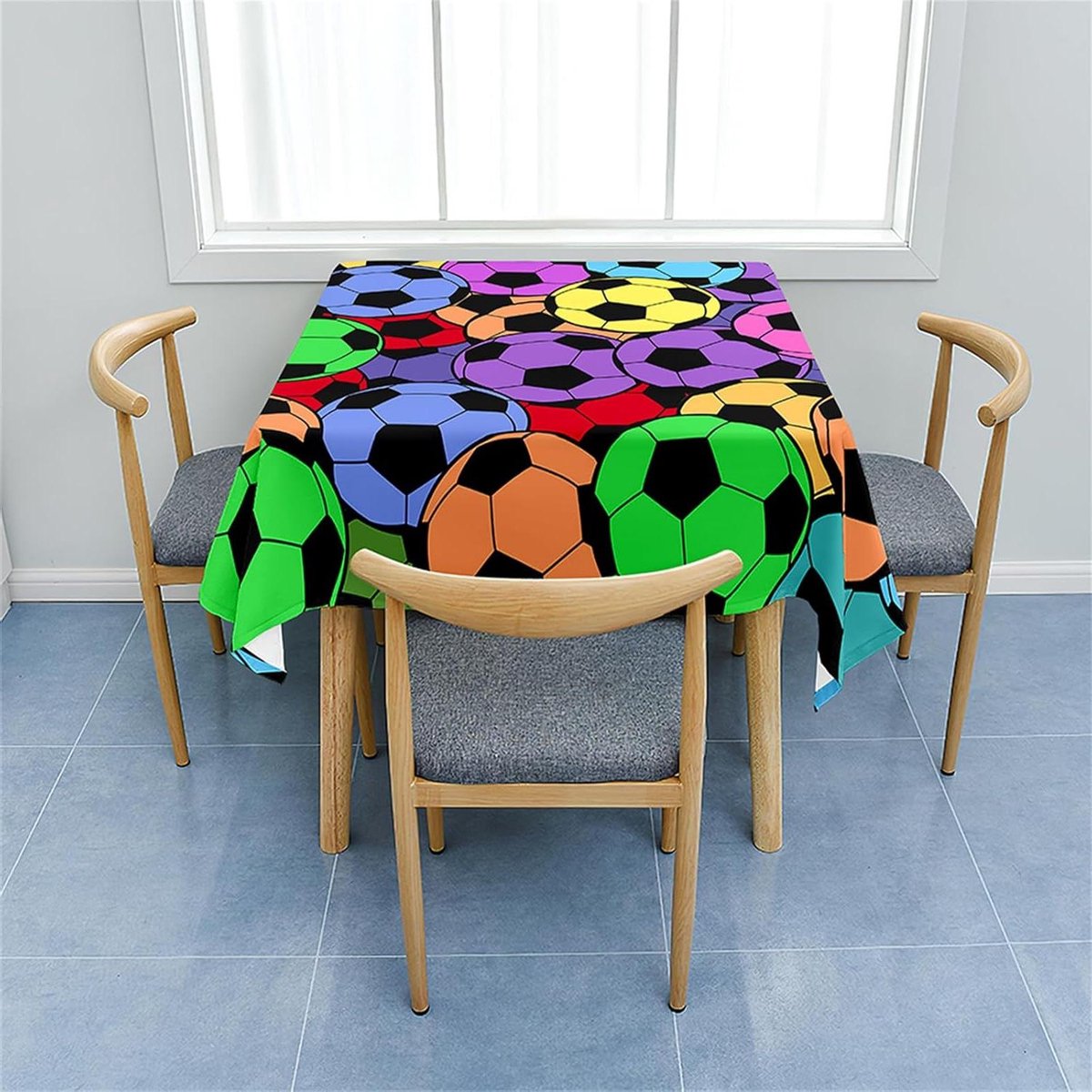 Tafelkleed Vierkant - Beschermhoes Tafel - Buiten Eten - Waterafstotend Materiaal - 60 x 60cm - Geel