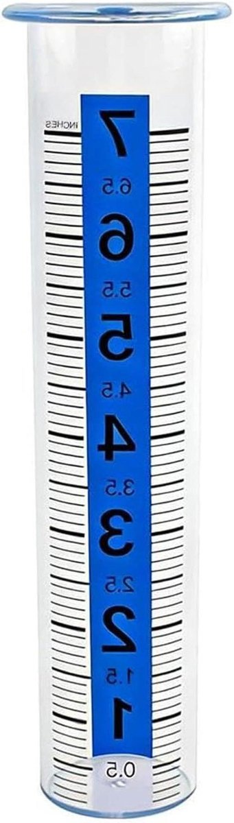 Regenmeter Buiten - Regenmeter Tuin - Neerslag Meten - Weerbestendige Constructie - 240 ml - Blauw